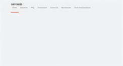 Desktop Screenshot of gatewise.com